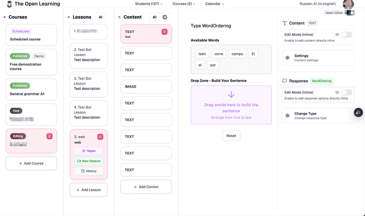 Agelum Studio Desktop View